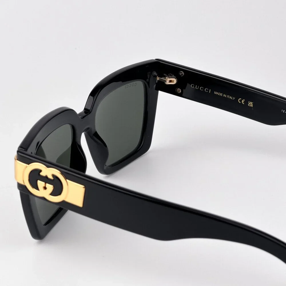 Gucci GG1689S Sunglasses – Black Square Frame Grey Lenses | Model GG1689S 001
